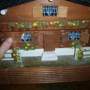 Swiss Chalet Vintage Jewelry Music Box; Raindrops Keep Falling On My Head, Flaws